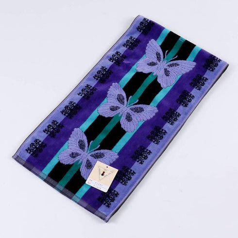 タオル 横浜ナナ 湘南ナナ NANA スポーツタオル B蝶 パープル nn-spt2